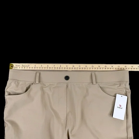 Baleaf Pants Women 2XLP Beige Elastic Waist Pull On Pockets Performance Stretch - Picture 10 of 16